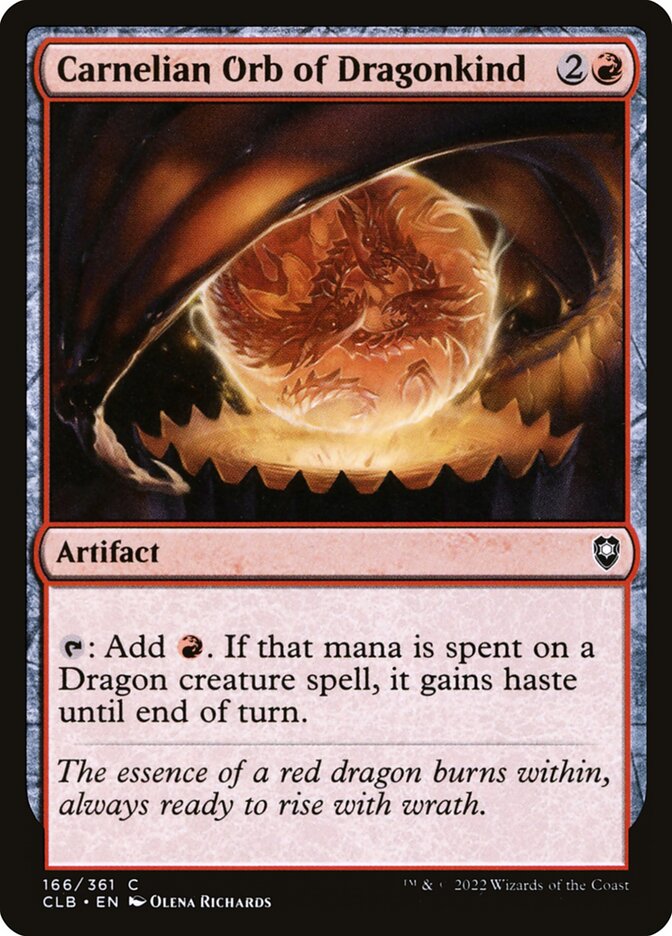 Carnelian Orb of Dragonkind [Commander Legends: Battle for Baldur's Gate] (166)