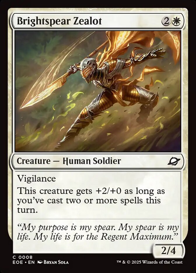 Brightspear Zealot [Edge of Eternities] (8)