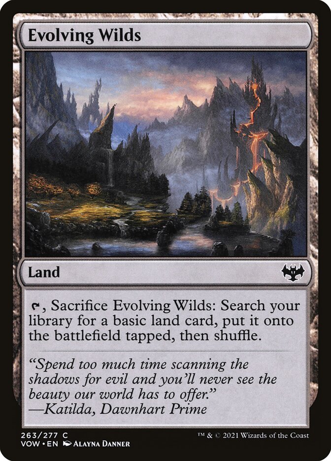 Evolving Wilds [Innistrad: Crimson Vow] (263)