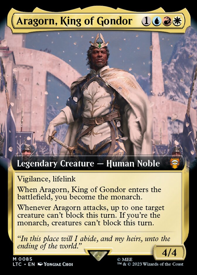 Aragorn, King of Gondor [Tales of Middle-earth Commander] (85)