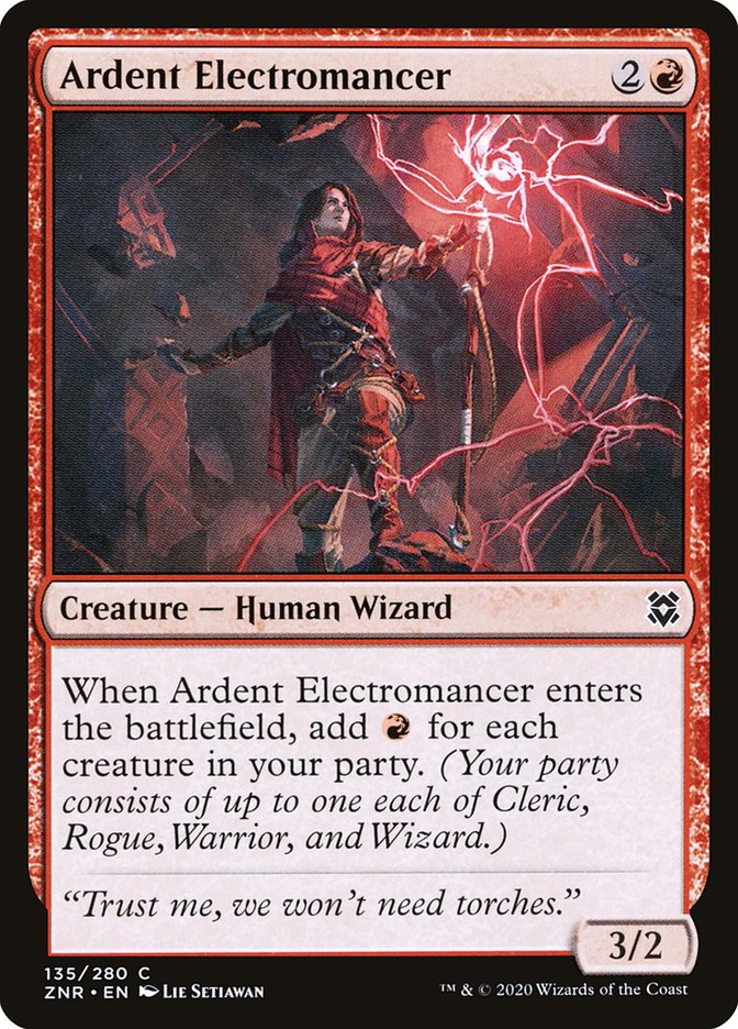 Ardent Electromancer [Zendikar Rising] (135)