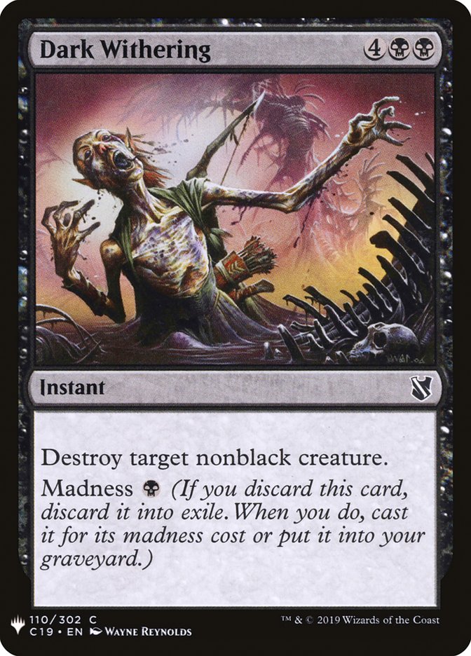 Dark Withering [The List] (C19-110)
