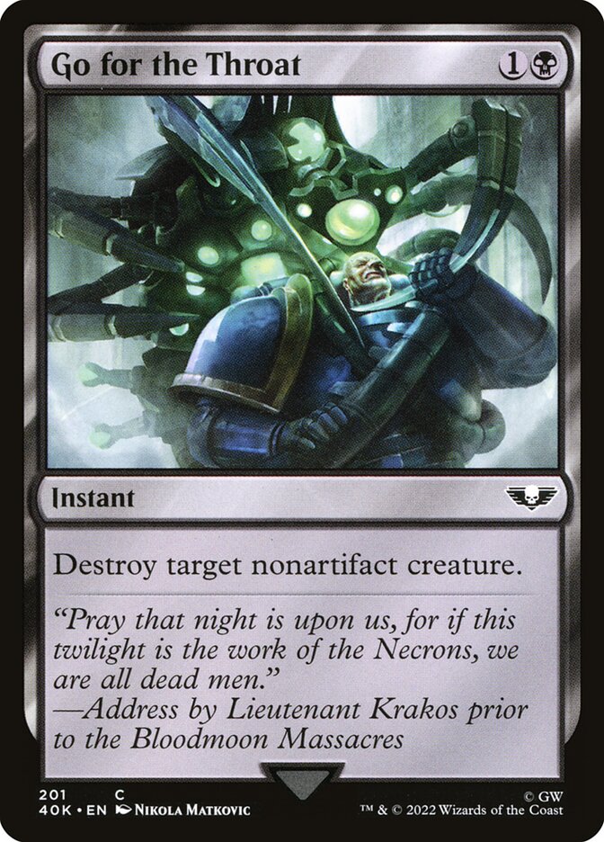 Go for the Throat [Warhammer 40,000 Commander] (201)