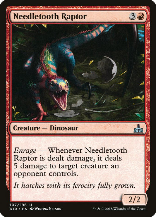 Needletooth Raptor [Rivals of Ixalan] (107)