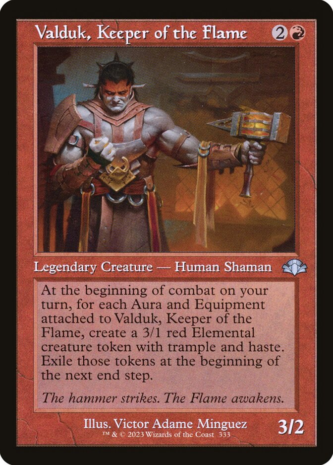 Valduk, Keeper of the Flame [Dominaria Remastered] (333)