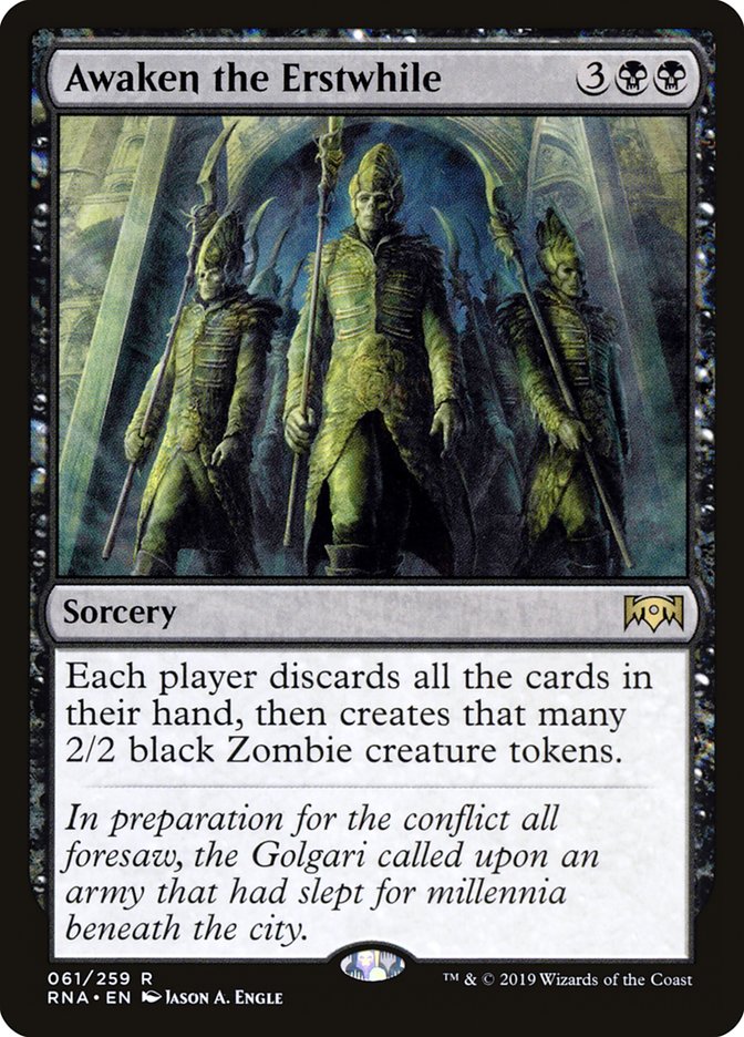 Awaken the Erstwhile [Ravnica Allegiance] (61)