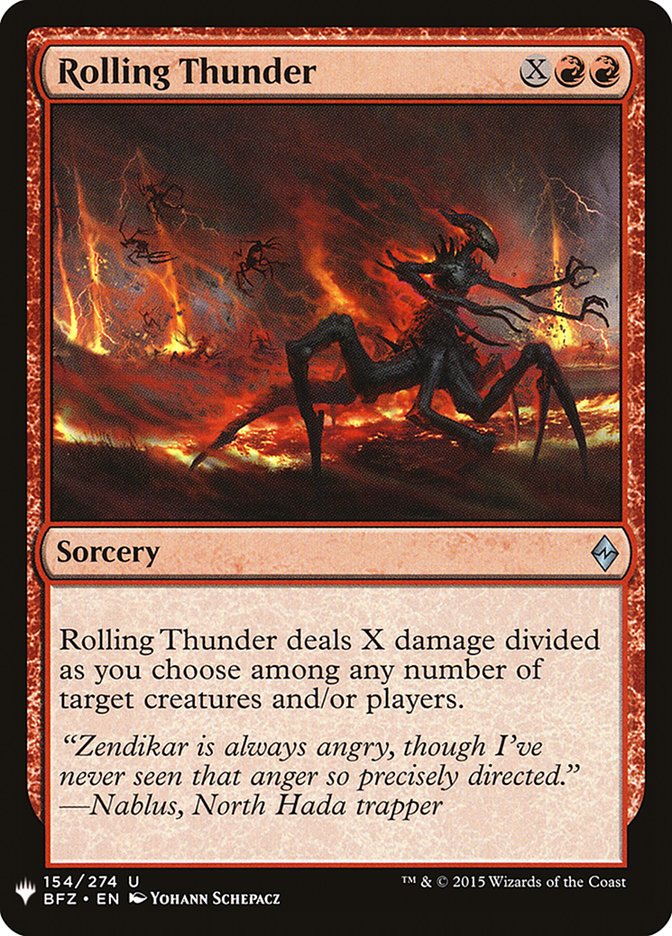 Rolling Thunder [The List] (BFZ-154)