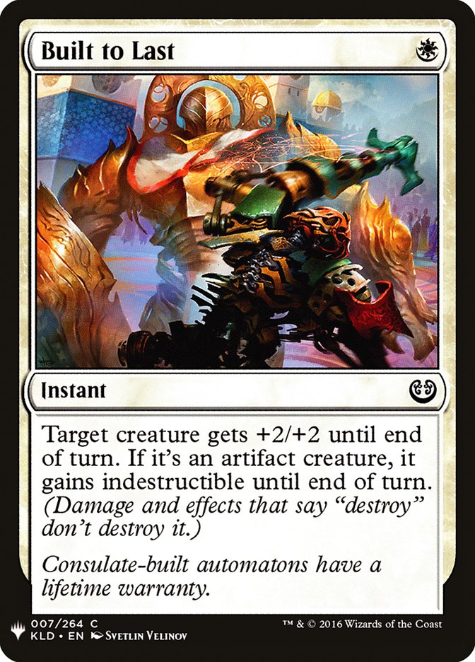 Built to Last [The List] (KLD-7)