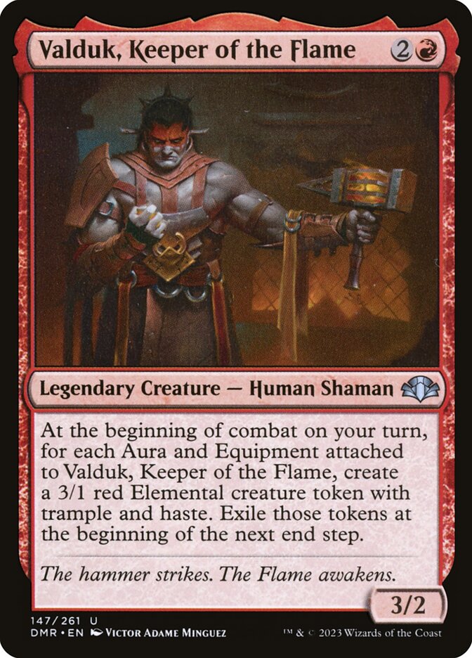 Valduk, Keeper of the Flame [Dominaria Remastered] (147)