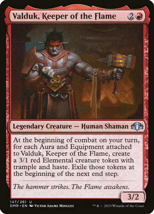 Valduk, Keeper of the Flame [Dominaria Remastered] (147)