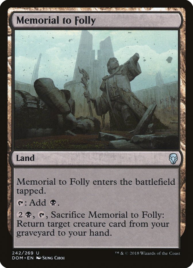Memorial to Folly [Dominaria] (242)
