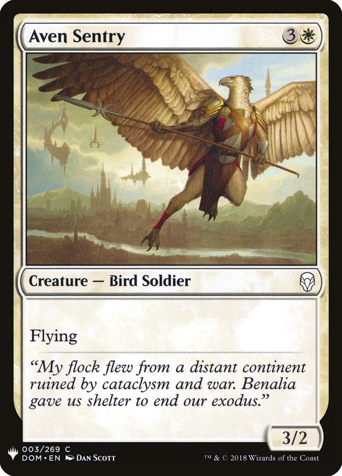 Aven Sentry [The List] (DOM-3)