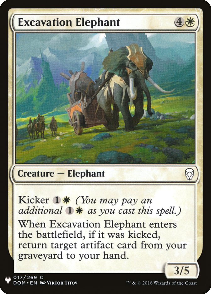 Excavation Elephant [The List] (DOM-17)
