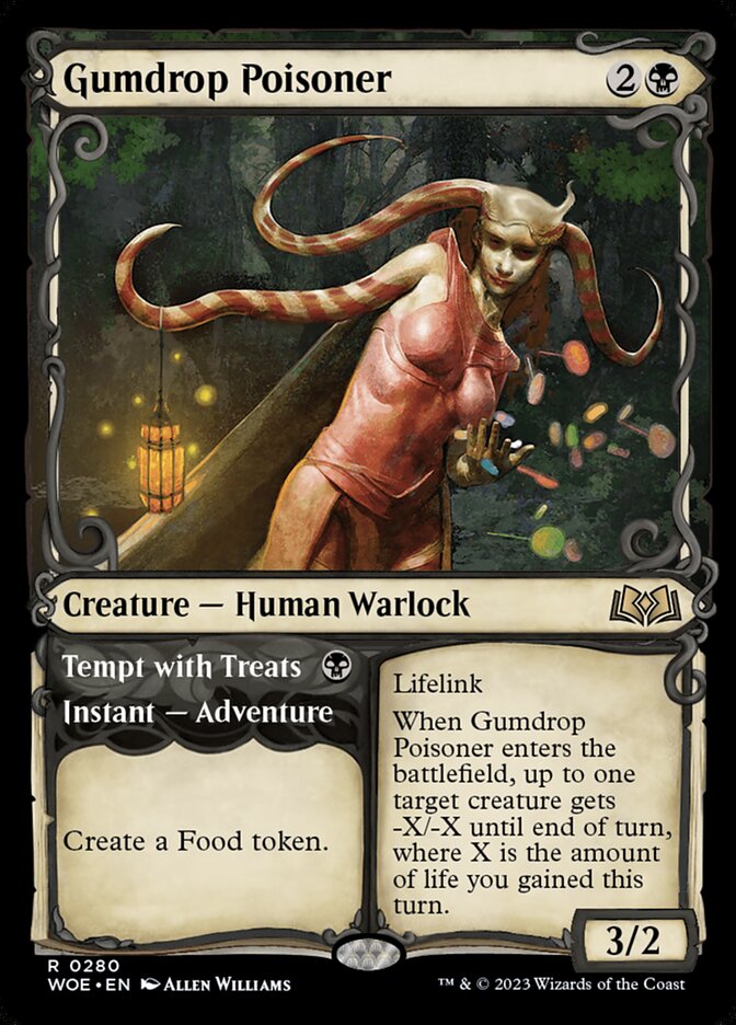 Gumdrop Poisoner // Tempt with Treats [Wilds of Eldraine] (280)