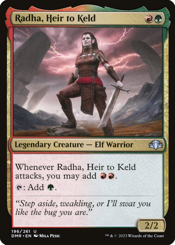 Radha, Heir to Keld [Dominaria Remastered] (196)