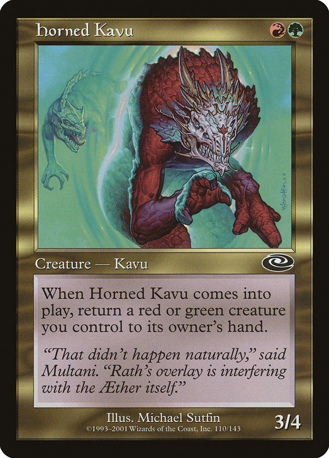 Horned Kavu [Planeshift] (110)