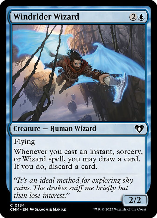 Windrider Wizard [Commander Masters] (134)