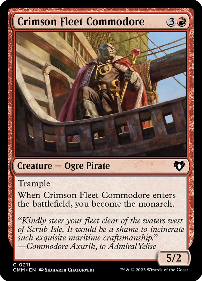Crimson Fleet Commodore [Commander Masters] (211)