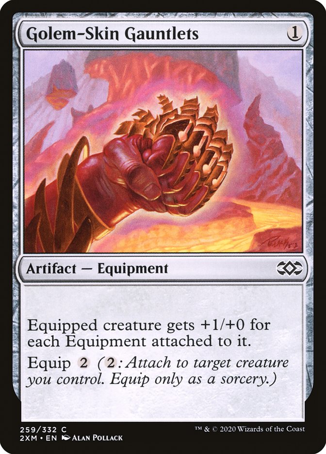 Golem-Skin Gauntlets [Double Masters] (259)