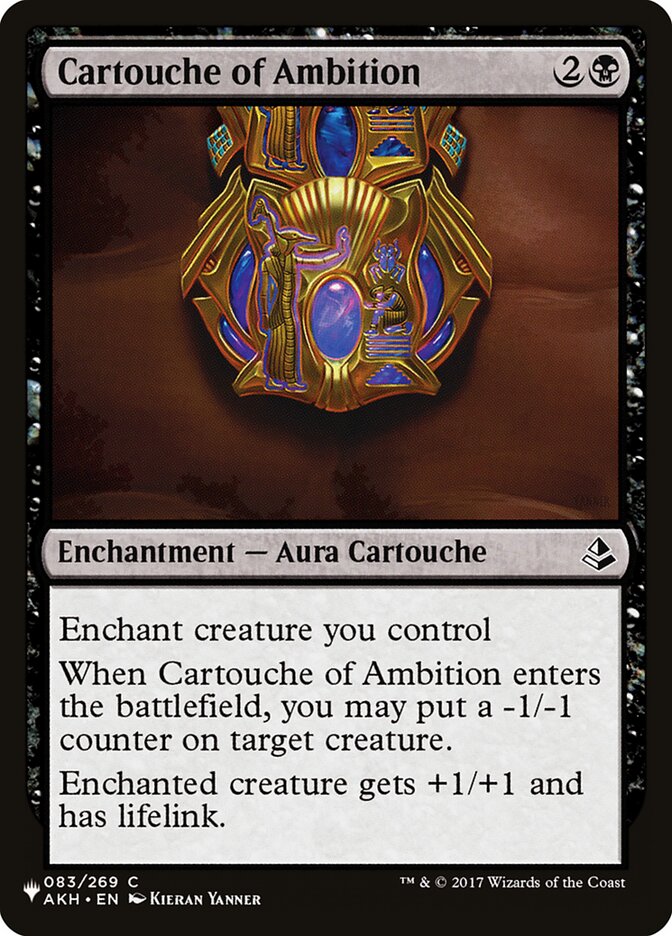 Cartouche of Ambition [The List] (AKH-83)