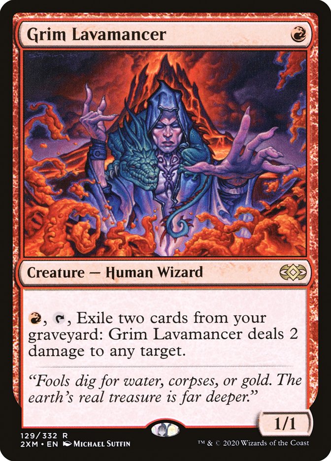 Grim Lavamancer [Double Masters] (129)