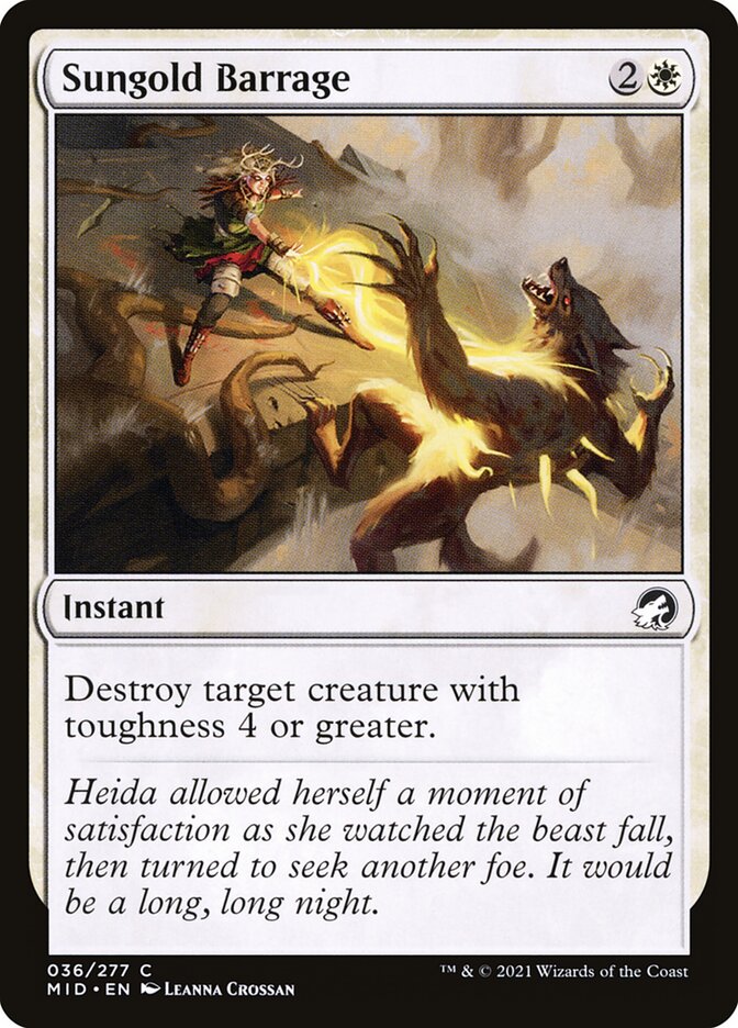 Sungold Barrage [Innistrad: Midnight Hunt] (36)