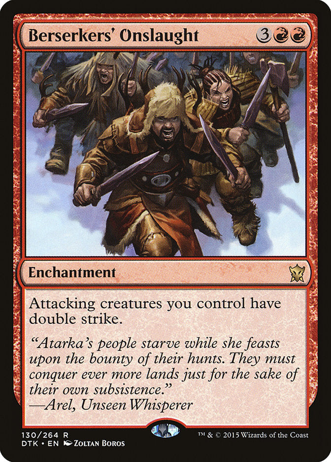 Berserkers' Onslaught [Dragons of Tarkir] (130)