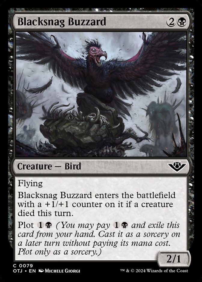 Blacksnag Buzzard [Outlaws of Thunder Junction] (79)