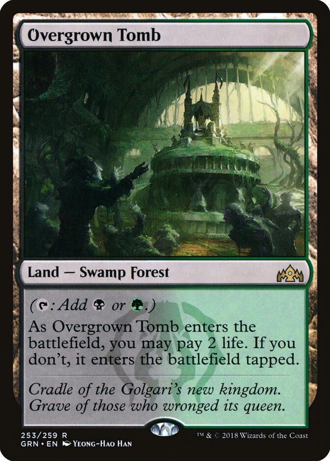 Overgrown Tomb [Guilds of Ravnica] (253)