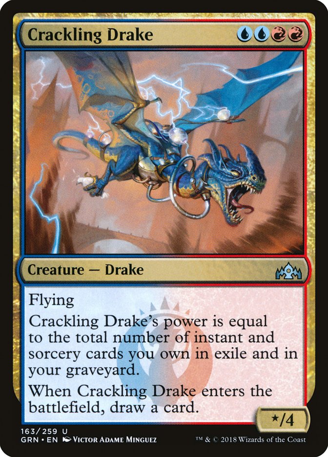 Crackling Drake [Guilds of Ravnica] (163)