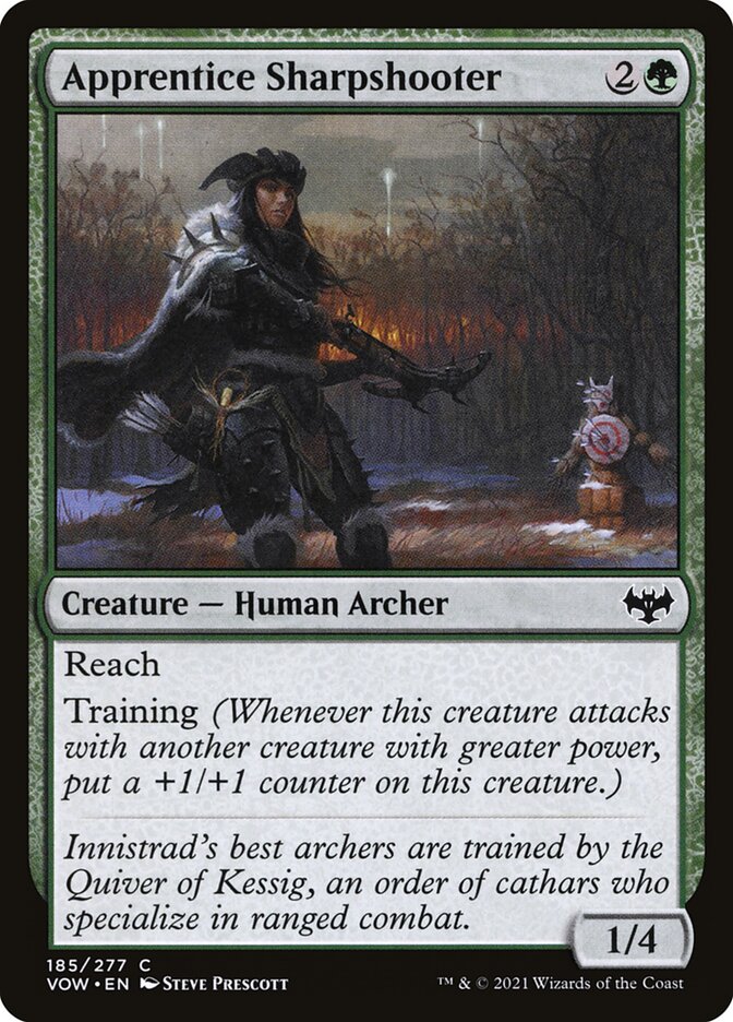 Apprentice Sharpshooter [Innistrad: Crimson Vow] (185)