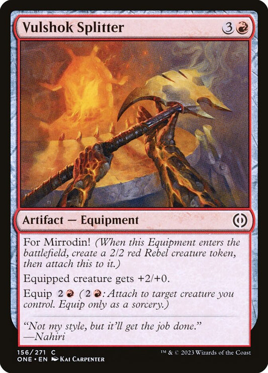 Vulshok Splitter [Phyrexia: All Will Be One] (156)