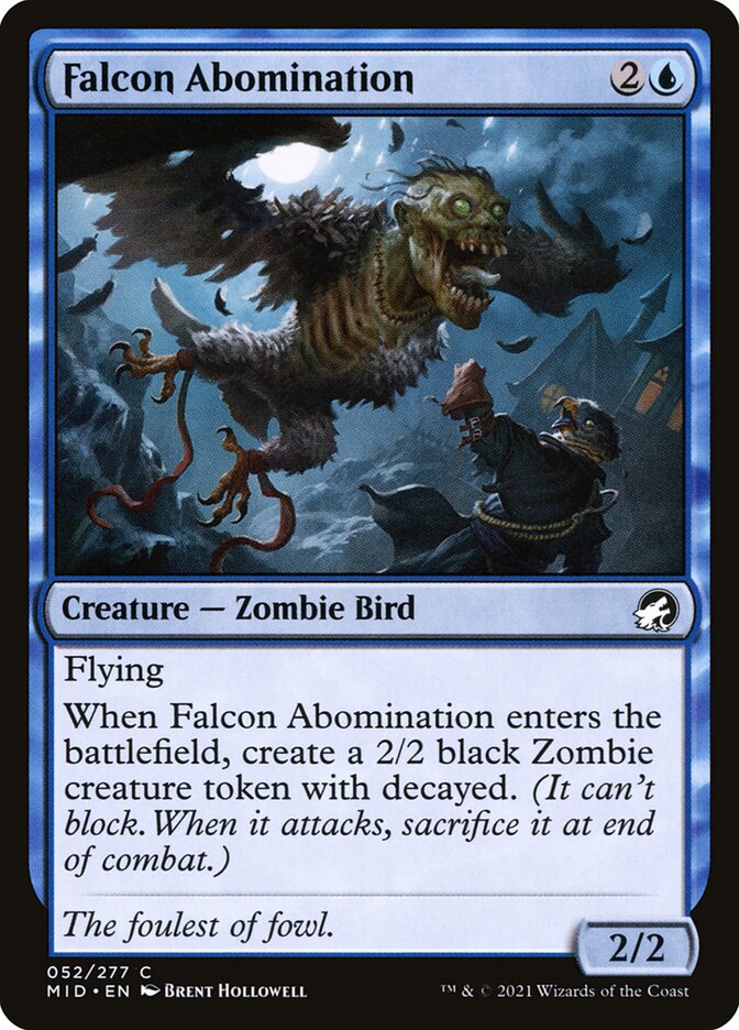 Falcon Abomination [Innistrad: Midnight Hunt] (52)