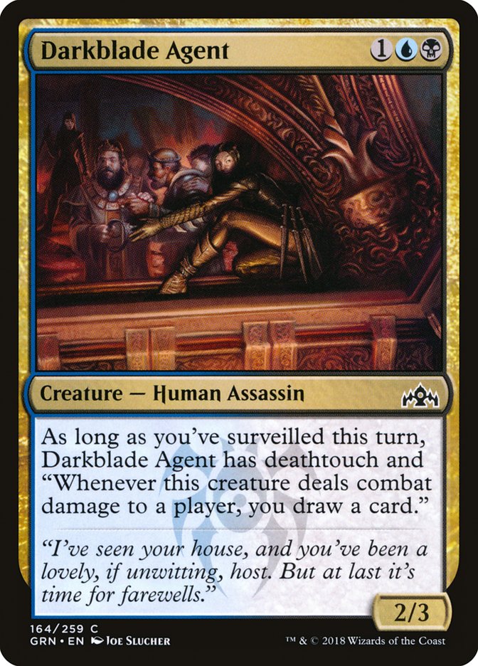Darkblade Agent [Guilds of Ravnica] (164)