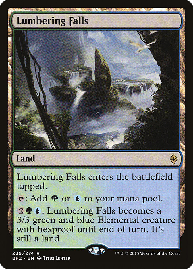 Lumbering Falls [Battle for Zendikar] (239)