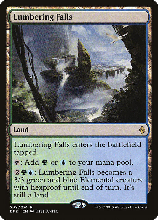 Lumbering Falls [Battle for Zendikar] (239)