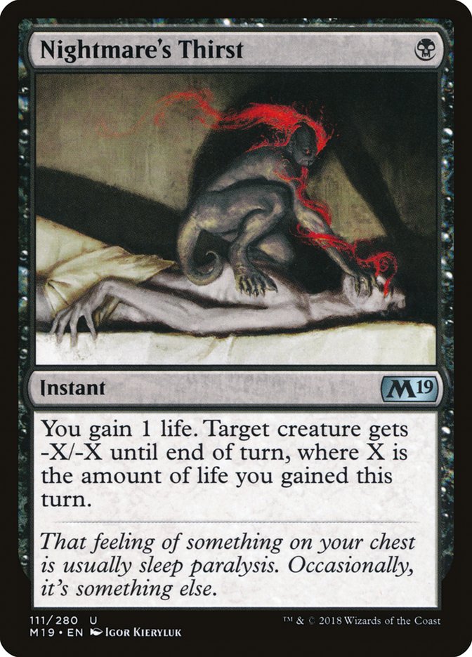 Nightmare's Thirst [Core Set 2019] (111)