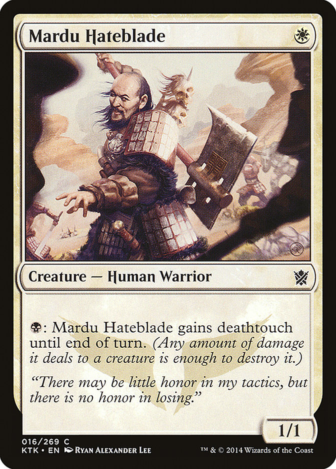 Mardu Hateblade [Khans of Tarkir] (16)