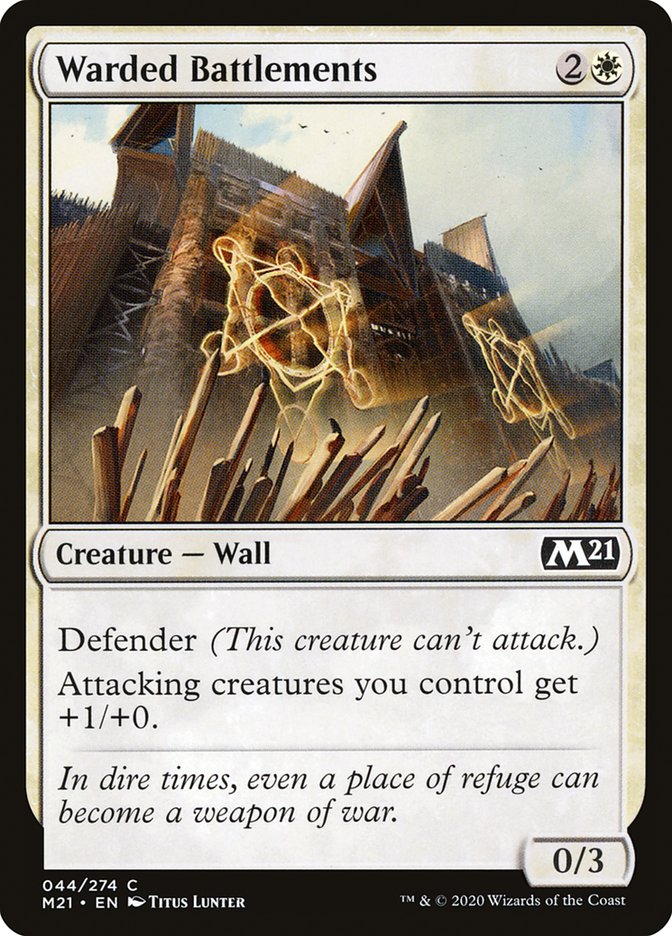 Warded Battlements [Core Set 2021] (44)