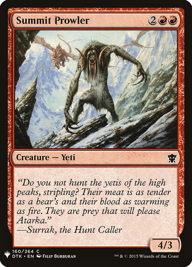 Summit Prowler [The List] (DTK-160)
