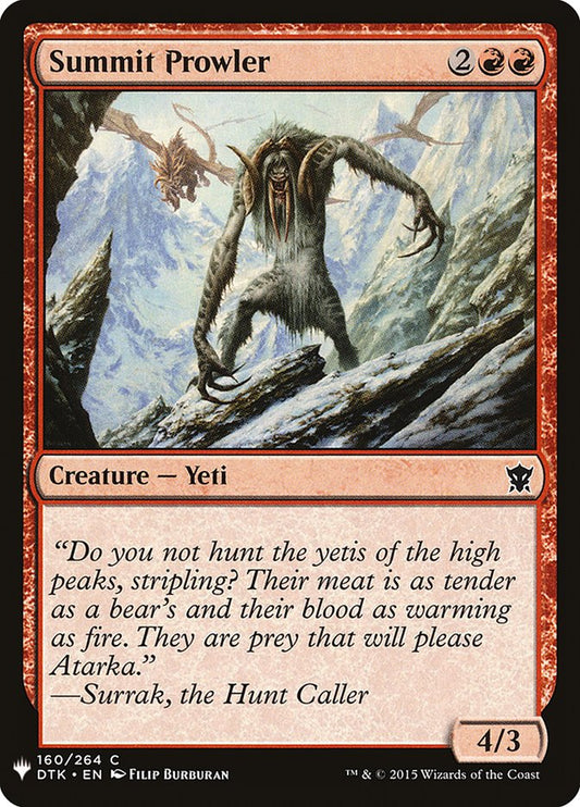 Summit Prowler [The List] (DTK-160)