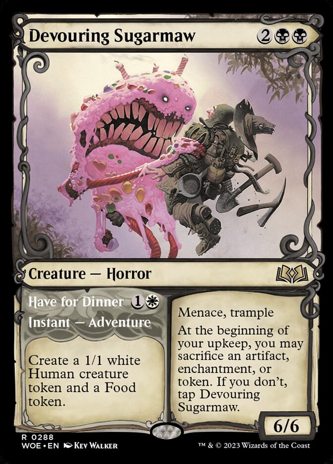 Devouring Sugarmaw // Have for Dinner [Wilds of Eldraine] (288)