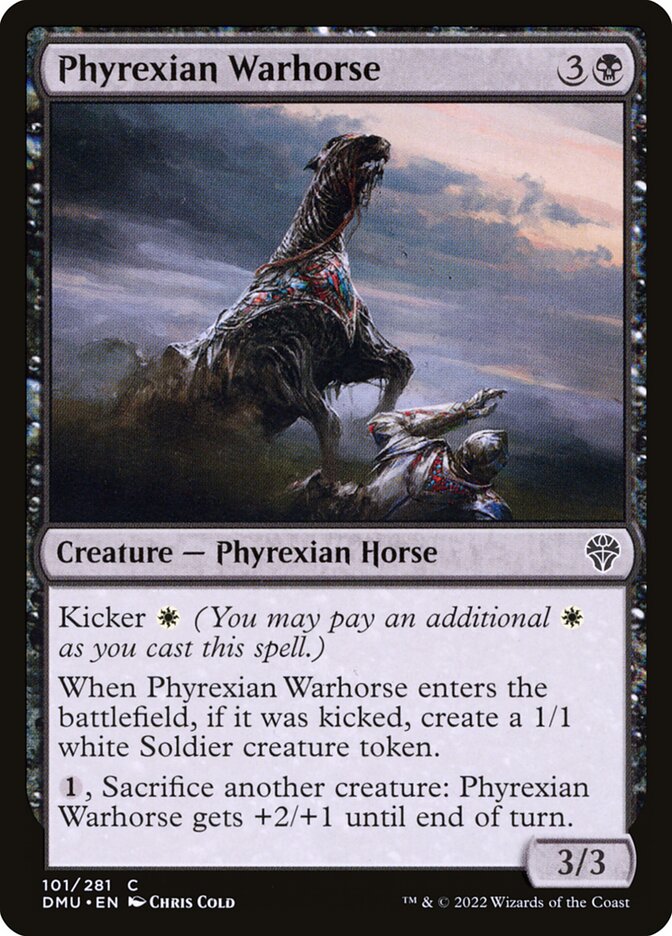 Phyrexian Warhorse [Dominaria United] (101)