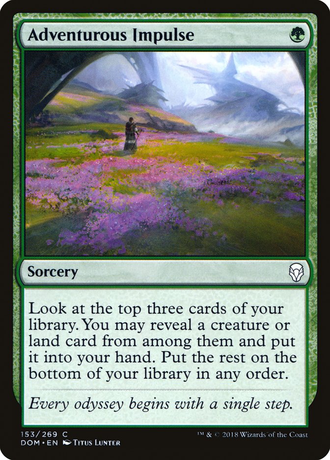 Adventurous Impulse [Dominaria] (153)