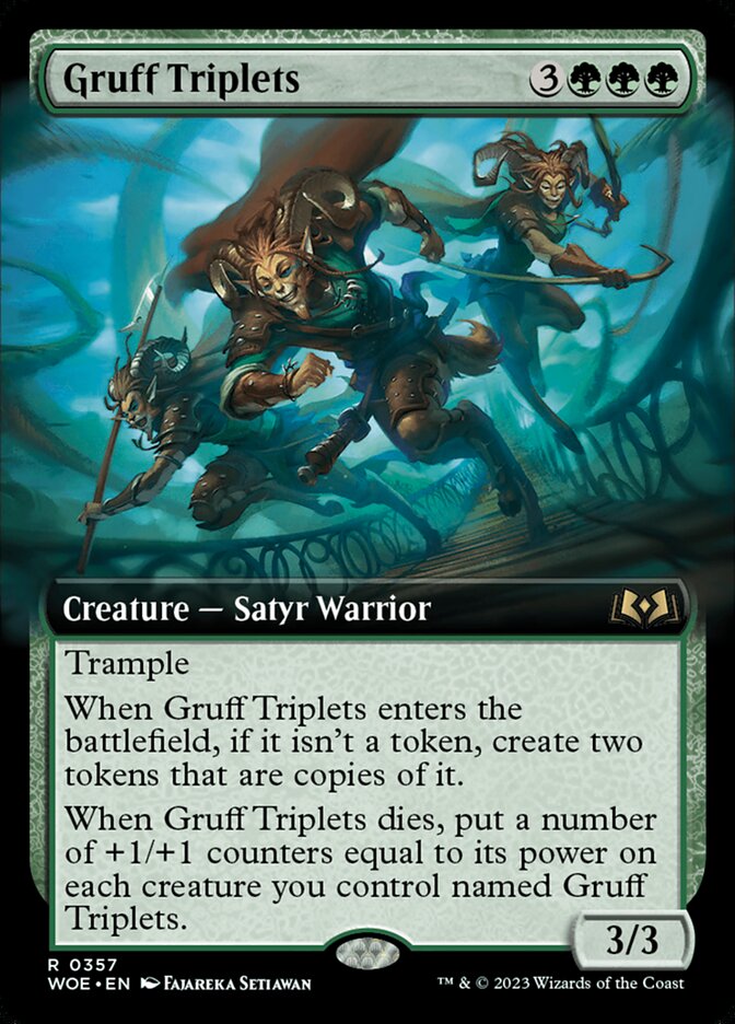 Gruff Triplets [Wilds of Eldraine] (357)