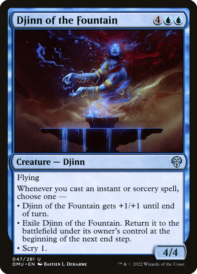 Djinn of the Fountain [Dominaria United] (47)