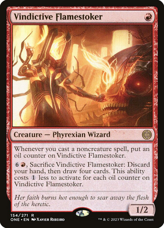 Vindictive Flamestoker [Phyrexia: All Will Be One] (154)