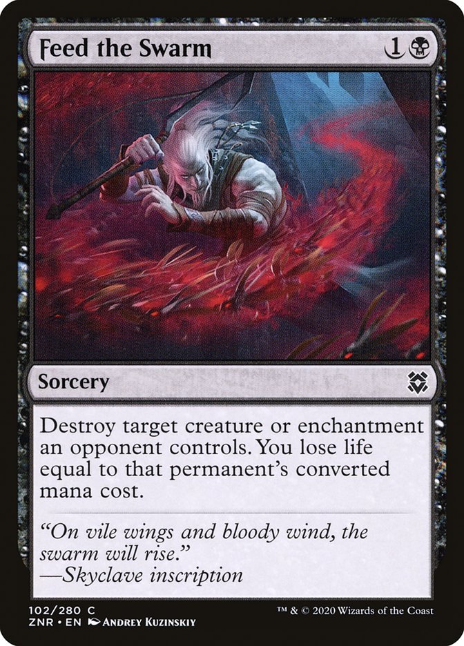 Feed the Swarm [Zendikar Rising] (102)