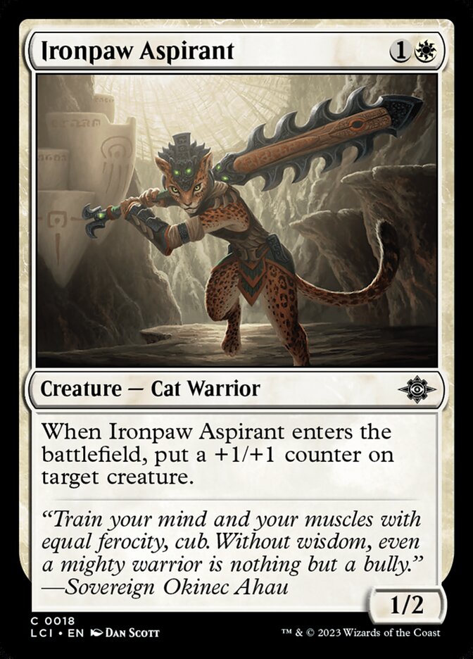 Ironpaw Aspirant [The Lost Caverns of Ixalan] (18)