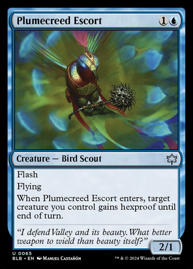 Plumecreed Escort [Bloomburrow] (65)